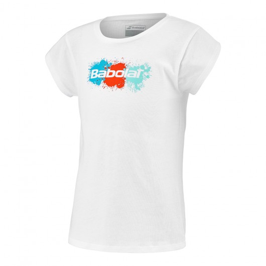 Футболка для тенісу дитяча Babolat EXERCISE COTTON TEE GIRL 4GS23444/1000