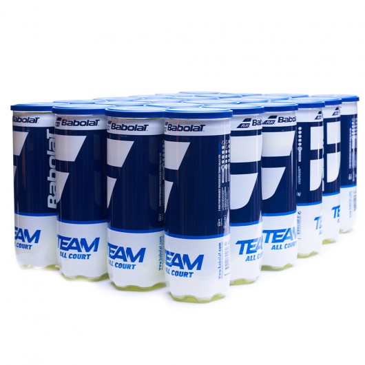 Тенісні м'ячі Babolat TEAM ALL COURT X3 (Ящик 24 банки) 501083/113Y