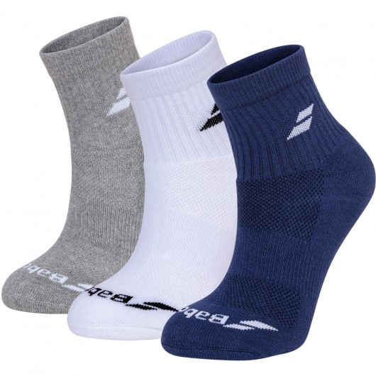 Шкарпетки тенісні Babolat QUARTER 3 PAIRS PACK (Пакунок,3 пари) 5UA1401/1033