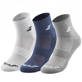 Шкарпетки тенісні Babolat QUARTER 3 PAIRS PACK (Пакунок...